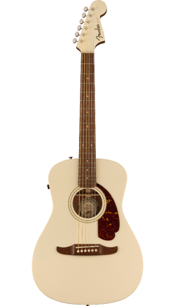 FENDER MALIBU PLAYER OLYMPIC WHITE ACOUSTIC ELECTRIC GUITAR