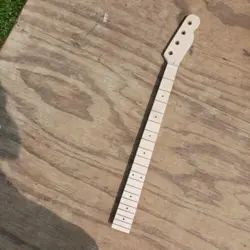 BASS GUITAR NECK TELECASTER 20 FRETS ONE PIECE MAPLE WOOD UNUSED