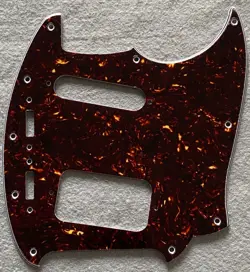 FOR FENDER KURT COBAIN JAG-STANG GUITAR PICKGUARD,4 PLY BROWN TORTOISE