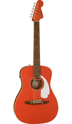 FENDER MALIBU PLAYER FIESTA RED ACOUSTIC ELECTRIC GUITAR