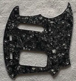 FOR FENDER KURT COBAIN JAG-STANG GUITAR PICKGUARD,4 PLY BLACK PEARL