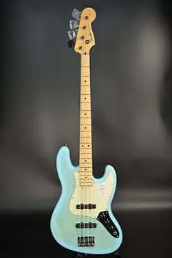 FENDER 2024 COLLECTION HYBRID II JAZZ BASS MAPLE FLAME CELESTE BLUE