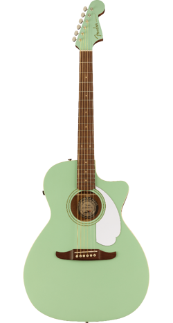 FENDER NEWPORTER PLAYER ACOUSTIC ELECTRIC GUITAR SURF GREEN