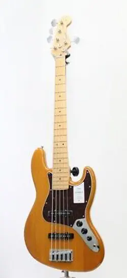 FENDER MADE IN JAPAN HYBRID II JAZZ BASS V  MAPLE FINGERBOARD   VINTAGE NATURAL