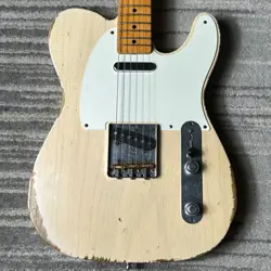 FENDER CUSTOM SHOP WILDWOOD 10 1955 TELECASTER HEAVY RELIC AGED WHITE BLONDE
