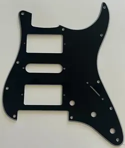 FOR FIT FENDER STRAT FLOYD ROSE TREMOLO HSH GUITAR PICKGUARD 3 PLY BLACK