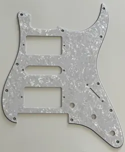 FOR FIT FENDER STRAT FLOYD ROSE TREMOLO HSH GUITAR PICKGUARD 4 PLY WHITE PEARL