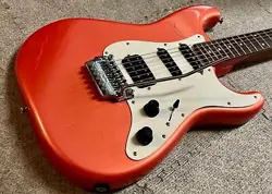 FENDER JAPAN BOXER ST556 STRATOCASTER ELECTRIC GUITAR RED WITH SOFT CASE