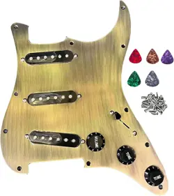 PREWIRED LOADED PICKGUARD WITH SSS SINGLE COIL PICKUPS FOR FENDER ST GUITAR