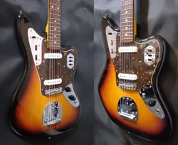 FENDER JAPAN JG66 3TS JAGUAR 3 TONE SUNBURST MADE IN JAPAN 2010-2012 E.GUITAR