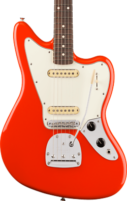 FENDER PLAYER II JAGUAR ELECTRIC GUITAR ROSEWOOD FINGERBOARD, CORAL RED
