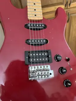1989  SQUIER II BY FENDER STRATOCASTER TORINO RED