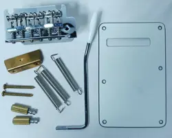 FENDER CHROME TREMOLO BRIDGE SET GUITAR STRATOCASTER PLAYER SERIES W/ ARM