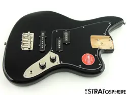 FENDER SQUIER CLASSIC VIBE JAGUAR BASS LOADED BODY GUITAR, BLACK