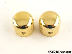 2 FENDER RICHIE KOTZEN TELECASTER TELE, GOLD GUITAR CONTROL KNOBS