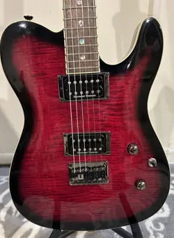 FENDER SPECIAL EDITION CUSTOM TELECASTER FMT HH, BLACK CHERRY BURST