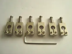 ALUMINUM, STAINLESS STEEL BRIDGE SADDLES FOR FENDER STRATOCASTER, OTHERS