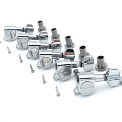 6R CHROME GUITAR TUNERS MACHINE HEADS FOR FENDER STRATOCASTER TELECASTER GUITAR