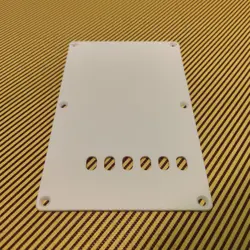 WHITE GUITAR TREMOLO TREM CAVITY COVER BACK PLATE FOR FENDER STRATOCASTER STRAT