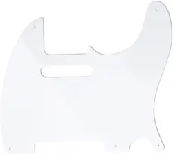 1 PLY WHITE MUSICLILY PRO 5 HOLE TELECASTER PICKGUARD MADE IN JAPAN FENDER TELE