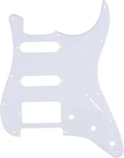 1 PLY WHITE MUSICLILY SSH 11 HOLE STRAT PICK GUARD FENDER AMERICAN/MEXICAN STAN