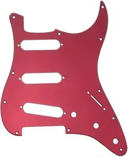 RED MIRROR MUSICLILY 11 HOLE SSS STRAT PICKGUARD FENDER USA/MEXICO STANDARD ST S