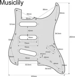 PICKGUARD FENDER USA/MEXICO