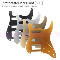 GOLD STRAT SSH PICKGUARD ALUMINUM FENDER STRATOCASTER GUITAR