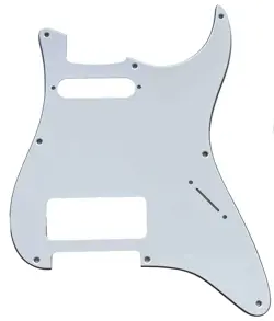 FOR FENDER 8 HOLE STRATOCASTER WITH P90 PICKUP GUITAR PICKGUARD 3 PLY WHITE