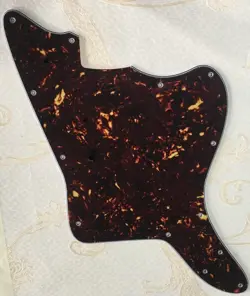 FOR FENDER JAPAN JAZZMASTER BLANK STYLE GUITAR PICKGUARD 4 PLY BROWN TORTOISE