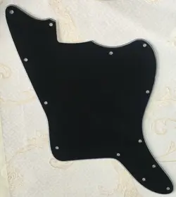 PICK FOR FENDER JAPAN JAZZMASTER BLANK STYLE GUITAR PICKGUARD 3 PLY BLACK