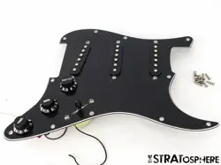 FENDER BUDDY GUY STRAT LOADED PICKGUARD STRATOCASTER BLACK PREWIRED