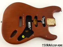 FENDER AMERICAN PERFORMER TIMBER STRATOCASTER STRAT BODY SASSAFRAS SATIN MOCHA