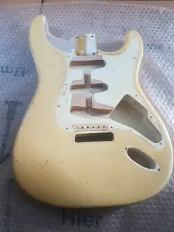 1965 FENDER STRATOCASTER BODY - ORIGINAL OLYMPIC WHITE