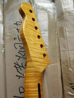 21 FRETS TIGER ROASTED FLAME MAPLE ELECTRIC GUITAR NECK FOR DIY FENDER TL TELE