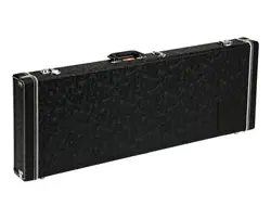 FENDER WAYLON JENNINGS STRAT/TELE CASE - BLACK TOOLED LEATHER