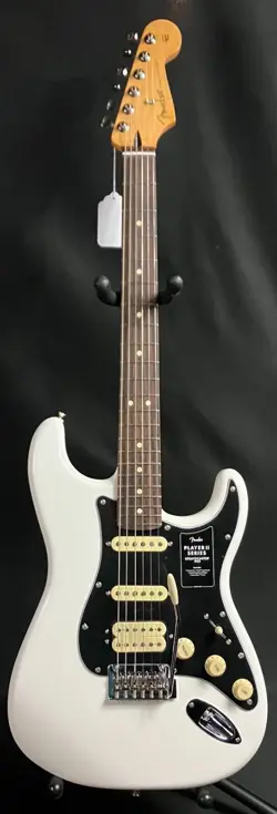 FENDER PLAYER II STRATOCASTER HSS ELECTRIC GUITAR POLAR WHITE FINISH
