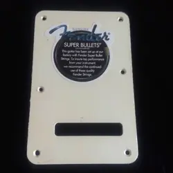 VINTAGE FENDER STRAT BACKPLATE W\ ORIGINAL STICKER 80'S