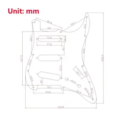 PREWIRED LOADED PICKGUARD WITH SSS SINGLE COIL PICKUPS FOR FENDER STRAT GUITAR