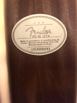 FENDER BG-31 MTB