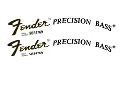 FENDER PRECISION BASS GUITAR DECAL FOIL WATERSLIDE LOGO HEADSTOCK 1