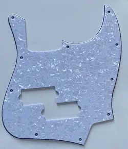 FOR FIT FENDER TOP JAZZ BASS WITH PB PICKUP STYLE GUITAR PICKGUARD WHITE PEARL
