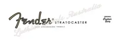 FENDER STRATOCASTER GUITAR HEADSTOCK WATERSLIDE DECAL