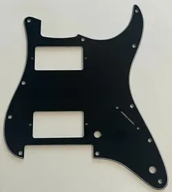 FOR FIT FENDER STRAT FLOYD ROSE TREMOLO HH GUITAR PICKGUARD 3 PLY BLACK