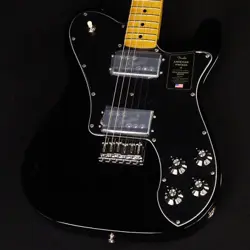NEW FENDER / AMERICAN VINTAGE II 1975 TELECASTER DELUXE MAPLE BLACK S/N:V13229