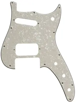 4 PLY IVORY WHITE PEARL FOR FENDER DUO-SONIC OFFSET HS STYLE GUITAR PICKGUARD