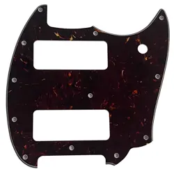 GUITAR PICKGUARD FOR FENDER OFFSET SERIES MUSTANG P90 STYLE 4 PLY BROWN TORTOISE