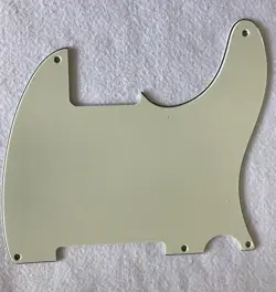 CUSTOM GUITAR PICKGUARD FOR FENDER ESQUIRE TELECASTER 5 HOLE BLANK PARCHMENT