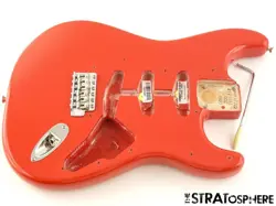 FENDER AV II AMERICAN VINTAGE STRATOCASTER BODY & HARDWARE 1961 STRAT FIESTA RED