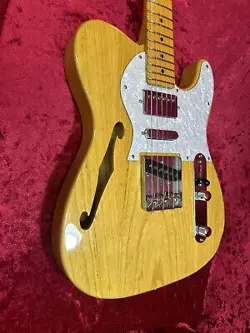 FENDER JAPAN TELECASTER THINLINE VINTAGE NATURAL TN-SPL USED W/SOFT CASE